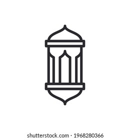 Ramadan Mubarak Greeting Lattern Icon Vector. arabic lattern vector