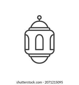Ramadan Mubarak Greeting Lattern Icon Vector. arabic lattern vector