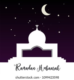 	
Ramadan Mubarak Greeting with a modern style specially for Ramadan wishing