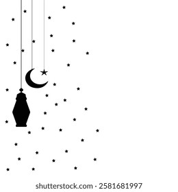 Ramadan Mubarak Greeting Vector Design