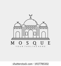 Icono de Ramadan Mubarak. diseño gráfico vectorial del logo de la mezquita árabe