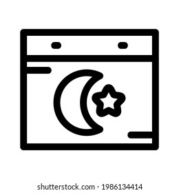 Ramadan Mubarak icon or logo isolated sign symbol vector illustration - high quality black style vector icons
