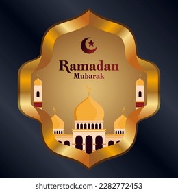 Plantilla de fondo islámico Ramadan Mubarak