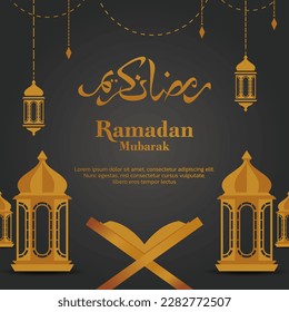 Ramadan Mubarak Islamic Background Template