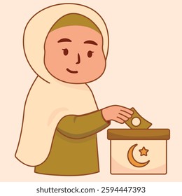 Ramadan Mubarak Islamic Flat Illustration