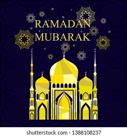 Ramadan Mubarak. Ramadan Kareem. Pattern, ornament - traditional oriental design. Islamic background. Holy Month. Mosque background. Arabic. Indian.
