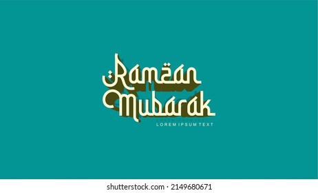 Ramadan Mubarak Logo Artwork - vector
