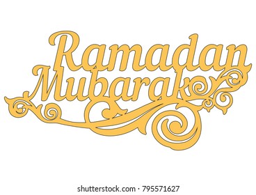 Ramadan Mubarak - Model for laser cutting 