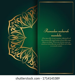Ramadan mubarak seamless mandala design