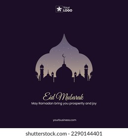 Ramadan Mubarak Social Media Post  Design