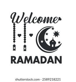 Ramadan Mubarak t shirt design, Ramadan T-Shirt design, tee, graphic, vector illustration, typography,
Islamic t-shirt design vector, Ramadan Islamic t-shirt design, Ramadan Kareem, silhouette,