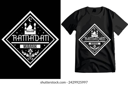 Ramadan mubarak t-shirt design, typography t-shirt