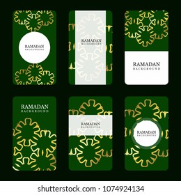 Ramadan mubarak typographic design