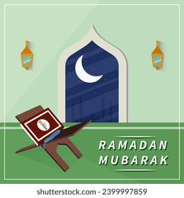 ramadan mubarak vector illustration design