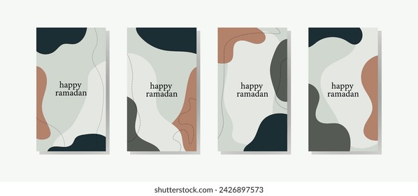 Ramadan murabak template background. Editable file