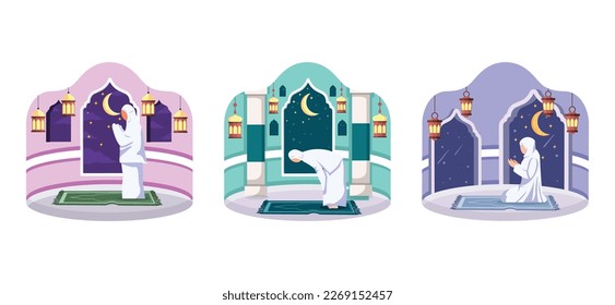 Ramadan Night Flat Bundle Design