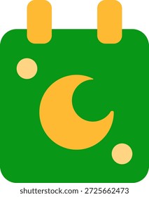 Diseño de icono de estilo plano de la noche de Ramadán