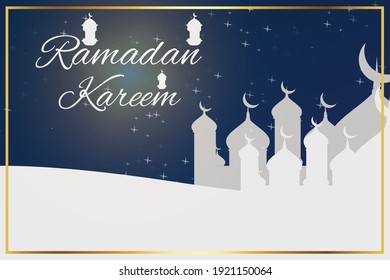 Ramadan-Design für nuancierte Moschee-Hintergrund