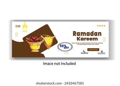 Ramadan offer food social media  post