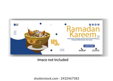 Ramadan offer food social media  post