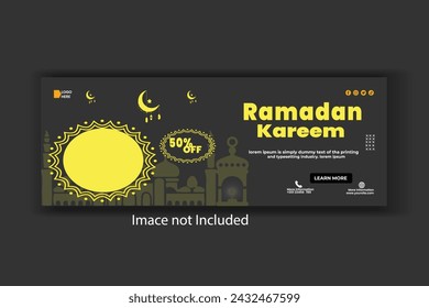 Ramadan offer food social media  post