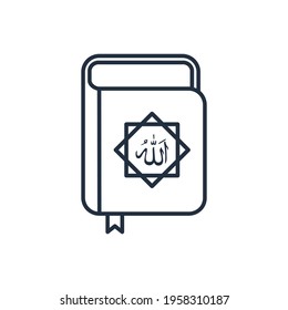 Esbozo de Ramadán el diseño de la ilustración del vector del libro, este vector es adecuado para iconos, logotipos, ilustraciones, pegatinas, libros, portadas, etc.
