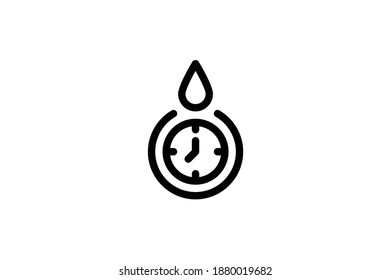 Ramadan Outline Icon - Clock
