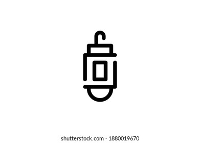 Ramadan Outline Icon - Lantern
