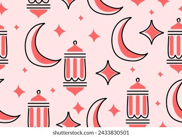 ramadan pattern line decorative line drawing Ramadan line drawing decorative design, background, card , vector design