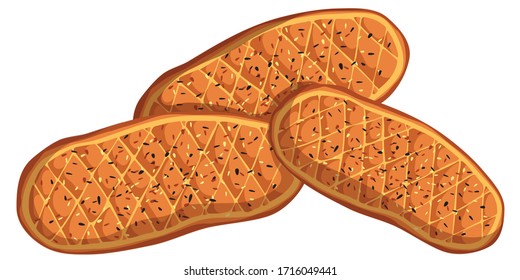 Ramadan pidesi Traditional Turkish pancakes with Nigella or sesame seeds. It is usually cooked during the month of Holy Ramadan.