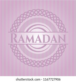 Ramadan pink emblem