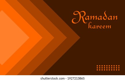 Ramadan Poster mit abstraktem Design. einfaches und modernes Design. Design geeignet für Tapete und Plakat.