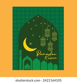 Ramadan Poster Design Vektor, Ramadan Banner Design