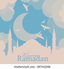 Ramadan poster or flyer design template