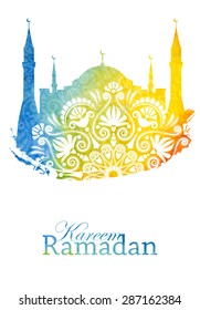 Ramadan poster or flyer design template