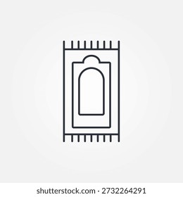 Ramadan Gebetsteppich Symbol für Materialdesign