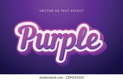 Ramadan Purple 3D editable text effect template style premium vector Eps10