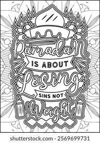 Ramadan Quote Coloring Page. Islamic Quote Coloring Page.