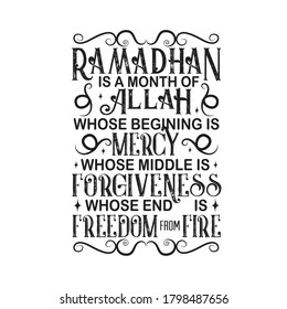 Ramadan Quote. Ramadan is month of Allah.