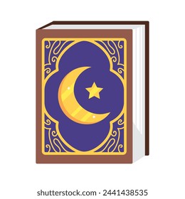 Ramadan religiöses Buch isolierte Illustration