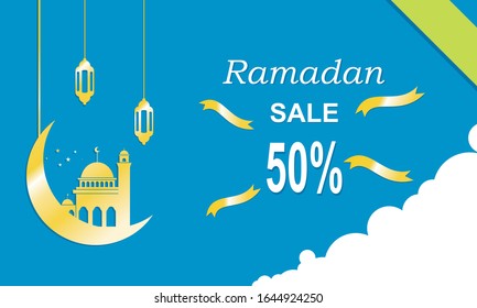 Ramadan sale up to 50% off banner