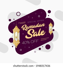 ramadan sale banner design template perfect for boost your promotional product sales, or marketing design template needs