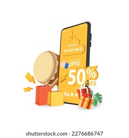 ramadan sale banner discount and best offer tag label