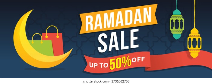 ramadan sale banner vector graphic for any business