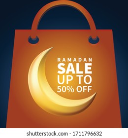 Ramadan sale banners set,discount and best offer tag, label or sticker set on occasion of Ramadan Kareem and Eid Mubarak, vector illustration.