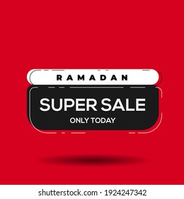 Ramadan sale banners set,discount and best offer tag, label or sticker set on occasion of Ramadan Kareem