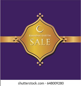 Ramadan sale design background.