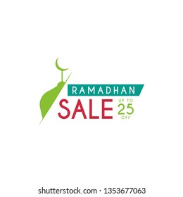 Ramadan sale design template. Vector illustration