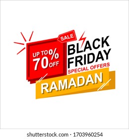 ramadan sale illustration with lantern.Religion muslim celebration. big sale.isolated on white background.vector illustration