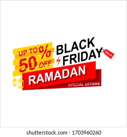 ramadan sale illustration with lantern.Religion muslim celebration. big sale.isolated on white background.vector illustration